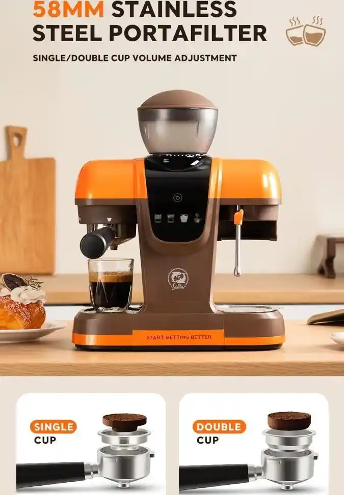اسپرسوساز نیمهاتوماتیک آیکافیلاس مدل ME2603