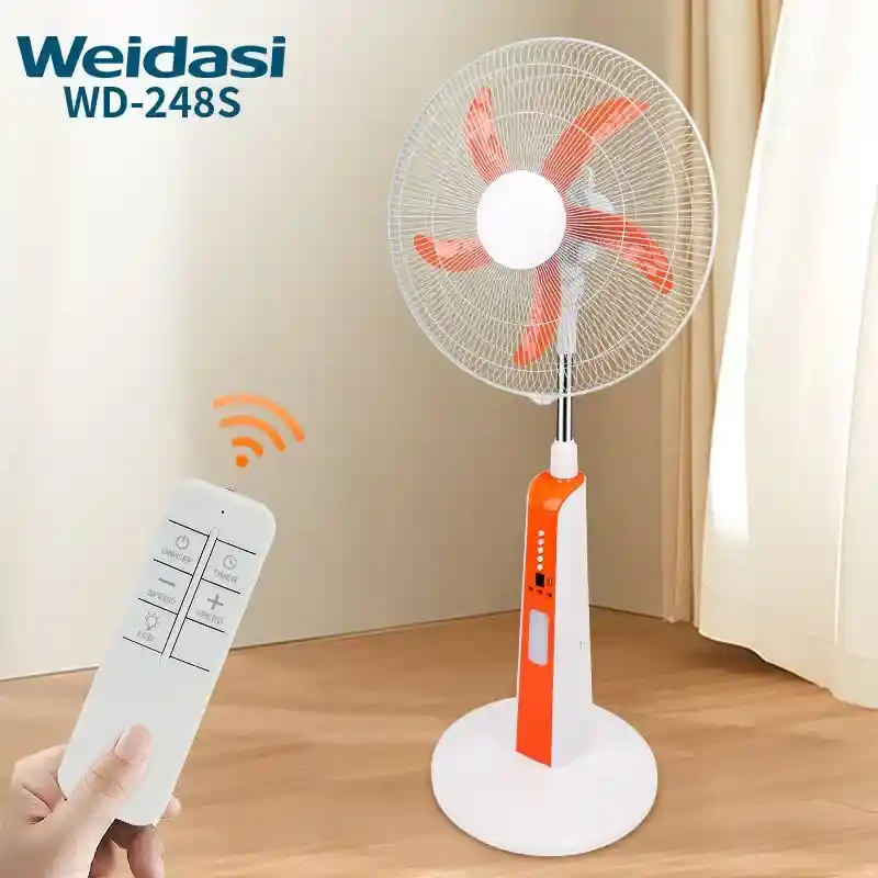 پنکه ایستاده شارژی ۱۸ اینچ ویداسی مدل WD-248 با چراغ LED