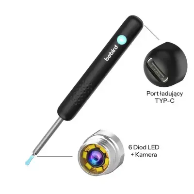 گوش پاک کن هوشمند بیبرد مدل R1+ | دارای دوربین HD 8MP