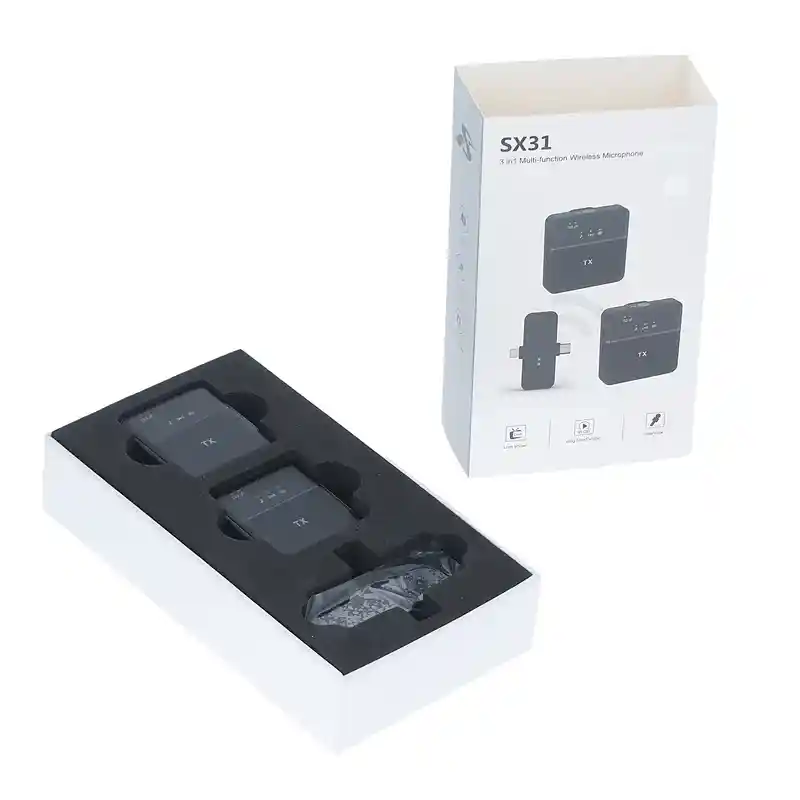 میکروفن یقه ای مدل answer SX31 dual 3in1 Multi-Function بسته 2 کاربره